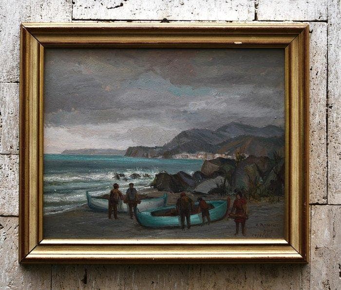 Arnaldo Ronchi (1898-1985) - Cogoleto - Genova, Antiquités & Art, Art | Peinture | Classique