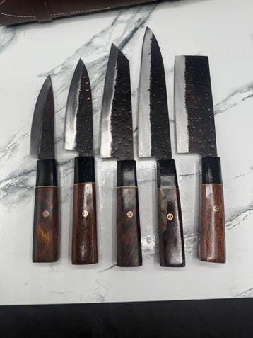 Keukenmes - Kitchen knife set - Staal - Noord Amerika -