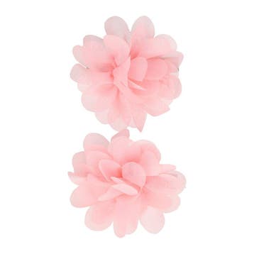 Haarspeld Duckklem 5cm - Haarbloem - Lichtroze - Set van 2, Nieuw