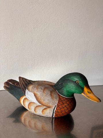Lokeend - Large Hand-Carved Mallard Drake 38 cm –