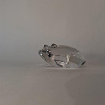 Val Saint Lambert - Figurine - Kikker - Cristal, Antiquités & Art