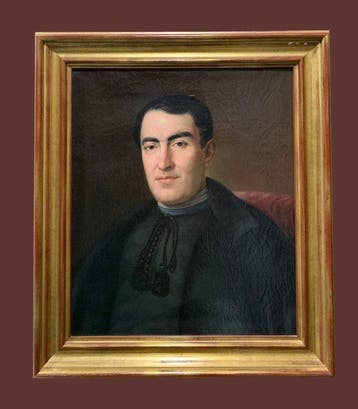 École Madrilène (c. 1840) - Portrait de Prêtre