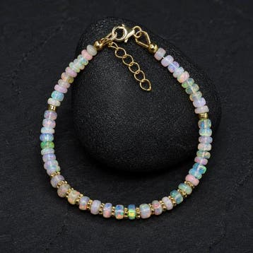 Opaal Natuurlijke Ethiopische opaal kralen armband