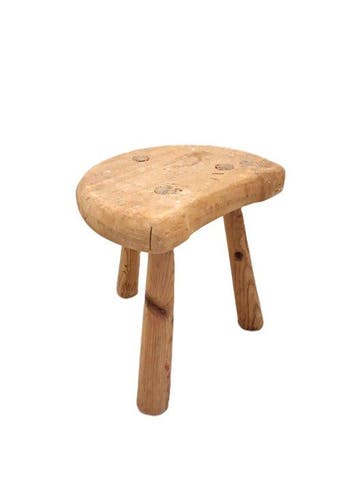Kruk - Hout - Twee vintage krukken