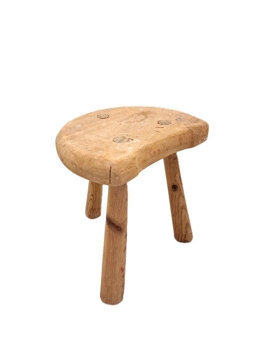 Kruk - Hout - Twee vintage krukken, Antiquités & Art, Art | Objets design