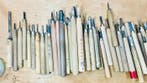 Sculpture, 51 used/unused Japanese carving knivess for