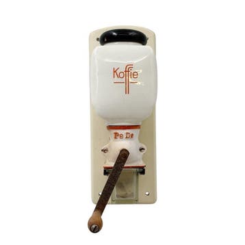 Pe-De - Koffiemolen - Hout, Metaal, Glas, Aardewerk - Wand