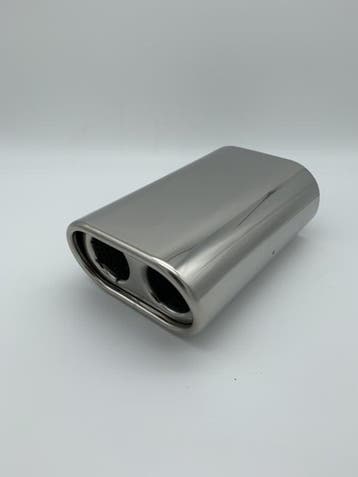 RVS rechthoek uitlaat sierstuk 13 X 7,5 cm, Auto-onderdelen, Ophalen of Verzenden, Nieuw