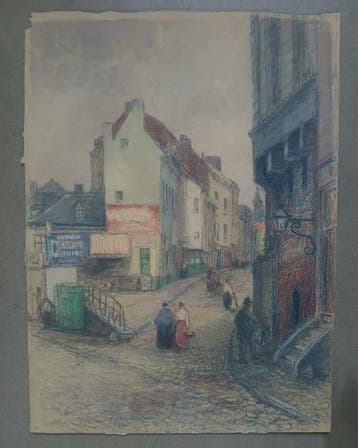 Henri Seghers (1848-1919) - Luik - met reclame voor Elixir