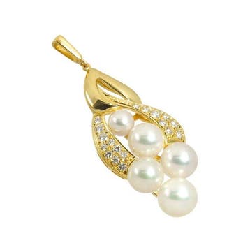 Mikimoto - Halsketting - 18 karaat Geel goud, Nieuw