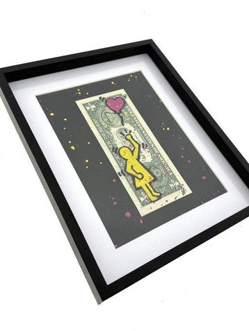 WhyCreationz (XX-XXI) - Banksy x Haring - Girl with the, Antiek en Kunst