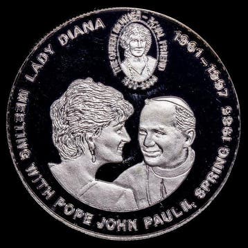 Congo. 5 Francs 1997 / Conmemorativa encuentro de la