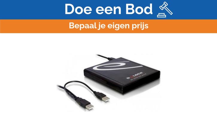 Bieden: DeLOCK External USB Floppy Drive 3.5 Inch 1.44MB FD, Watersport en Boten, Bootonderdelen, Ophalen of Verzenden