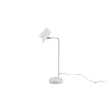 Trio MARLEY tafellamp | GU10 Fitting | wit mat | 25 x 45 cm, Verzenden, Nieuw