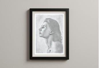 Dario Moschetta - Portrait 265B – Rare Reductive Graphite