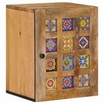 vidaXL Hangende Badkamerkast met opslag Naturel 38 x 33 x 48, Verzenden