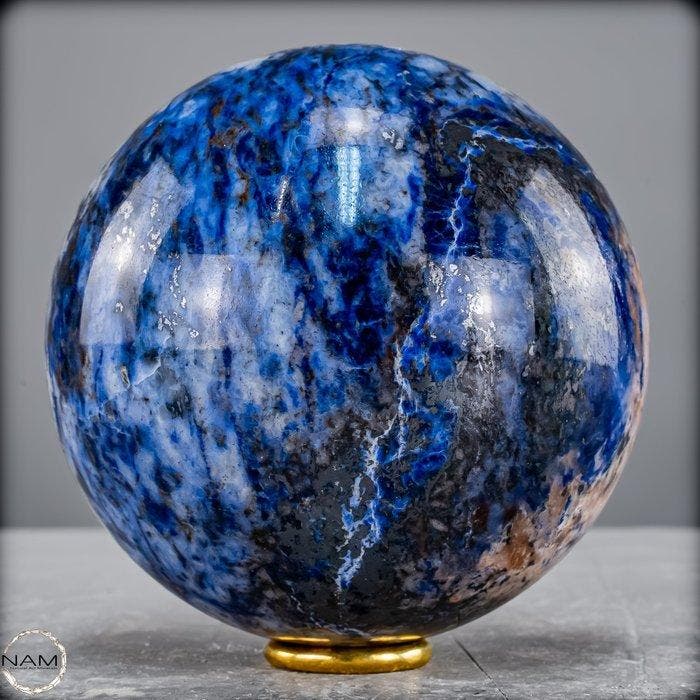 Natuurlijke sodaliet bol – Diepblauwe elegantie als, Collections, Minéraux & Fossiles