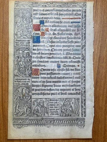 Paris, Antoine Verard, 1510 - Printed Book of Hours on, Antiek en Kunst