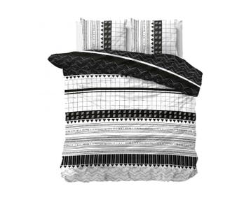 Sleeptime Elegance Artic Stripe Wit - 240X200/220 + 2 x kuss, Nieuw