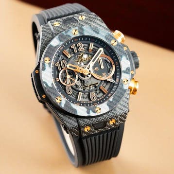 Hublot - Big Bang Unico Italia Independent Black Camo Carbon, Nieuw