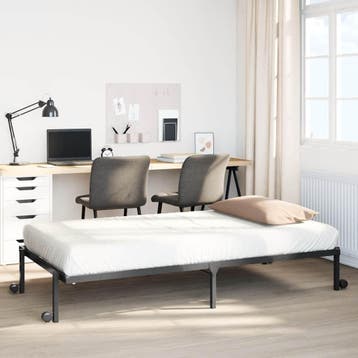 vidaXL Bedframe zonder matras opvouwbaar 90x190 cm staal, Huis en Inrichting, Verzenden, Nieuw