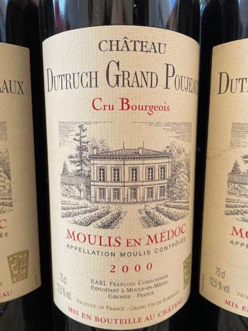 2000 Château Dutruch Grand Poujeaux - Moulis en Médoc Cru, Verzamelen, Wijnen, Nieuw