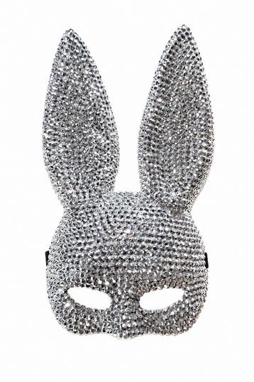 KIMU® Masker Konijn Strass Zilver Gemaskerd Bal Bunny Sexy D, Kleding | Dames, Ophalen of Verzenden, Nieuw