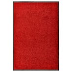 vidaXL Deurmat wasbaar 60x90 cm rood, Tuin en Terras, Verzenden, Nieuw