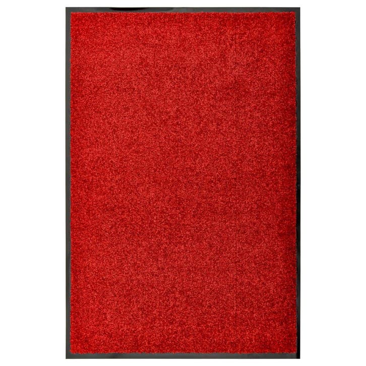 vidaXL Deurmat wasbaar 60x90 cm rood, Tuin en Terras, Deurmatten, Nieuw, Verzenden