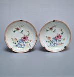 Assiette (2) - Porcelaine, 2 plats en porcelaine chinoise à