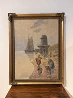 A. Baumgartner (XIX) - Coastal Scene with Lighthouse