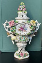 Sitzendorf Dresden - Vase - Porcelaine - Vase Putti, Antiek en Kunst