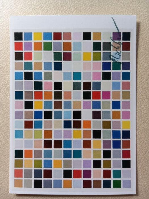 Gerhard Richter (1932) - Kunstkarte 192 Farben, Antiquités & Art, Antiquités | Autres Antiquités