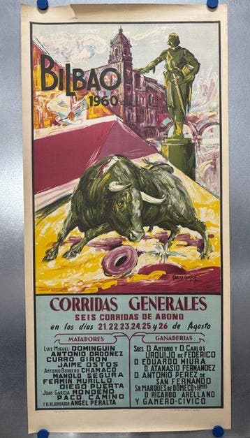 Garcia Campos - Plaza Toros de Bilbao (Spain) - Litho. -