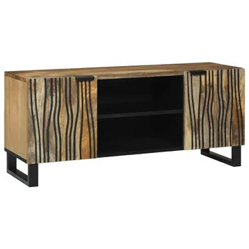 vidaXL TV Eenheden 105 x 33 x 46 cm Bruin Bewerkt hout, Huis en Inrichting, Verzenden, Nieuw