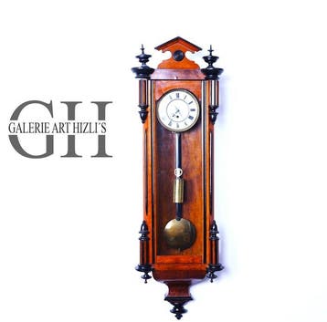 Wandklok - Antiek Hout - 1800-1850 - Wiener Biedermeier