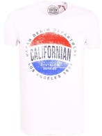 T-shirt Ronde Hals Wit Bio Katoen California E-Bound 150345, Verzenden, Nieuw