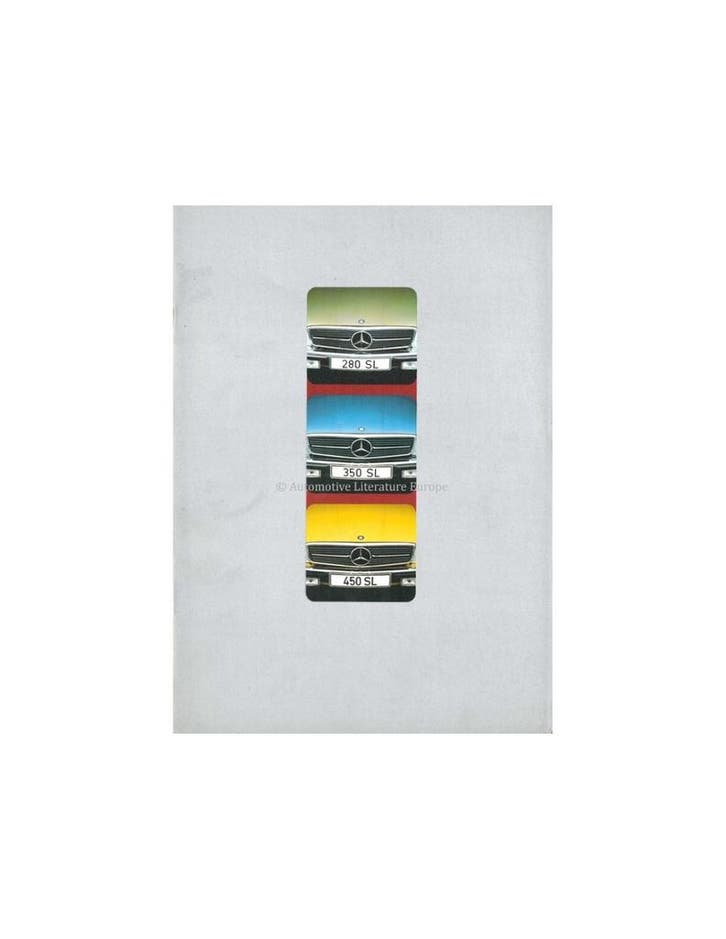 1975 MERCEDES BENZ SL BROCHURE NEDERLANDS, Boeken, Auto's | Folders en Tijdschriften, Ophalen of Verzenden