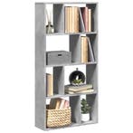 vidaXL Boekenkast 60x20x120,5 cm bewerkt hout betongrijs, Verzenden, Nieuw