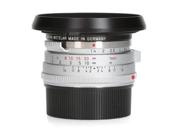 Leica 35mm f/1.4 Summilux-M Silver Steel Rim (11301), Ophalen of Verzenden, Zo goed als nieuw