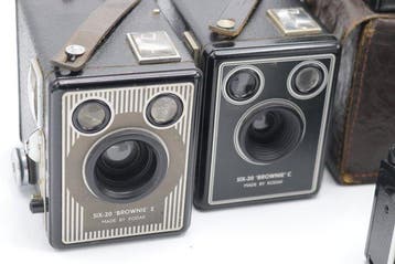 Kodak Instamatic 50; Instamatic 33; Six-20 Brownie C; Six-20, Nieuw