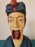 sculptuur, Grote DYNN ADRO Gaper, Handgeschilderd - 31 cm -, Antiek en Kunst