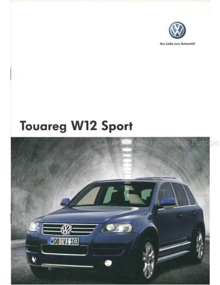 2005 VOLKSWAGEN TOUAREG W12 SPORT BROCHURE SPAANS, Livres, Autos | Brochures & Magazines, Enlèvement ou Envoi