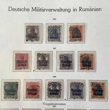 Duitse Rijk - Bezetting van Roemenië (1917-1918) 1917/1918 -, Gestempeld