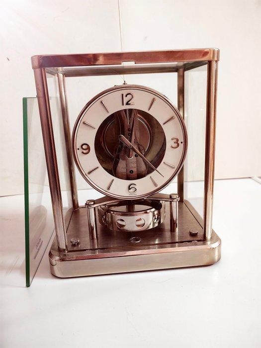 Pendule Atmos - Jaeger-LeCoultre - - Laiton nickelé, Cristal, Antiquités & Art, Antiquités | Horloges