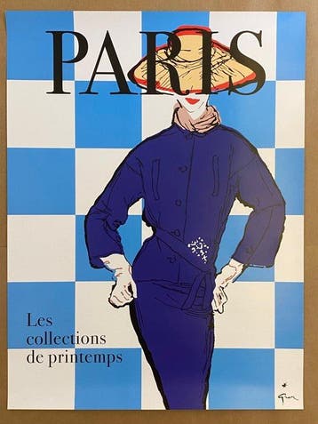 René Gruau - PARIS - LES COLLECTIONS DE PRINTEMPS - Jaren