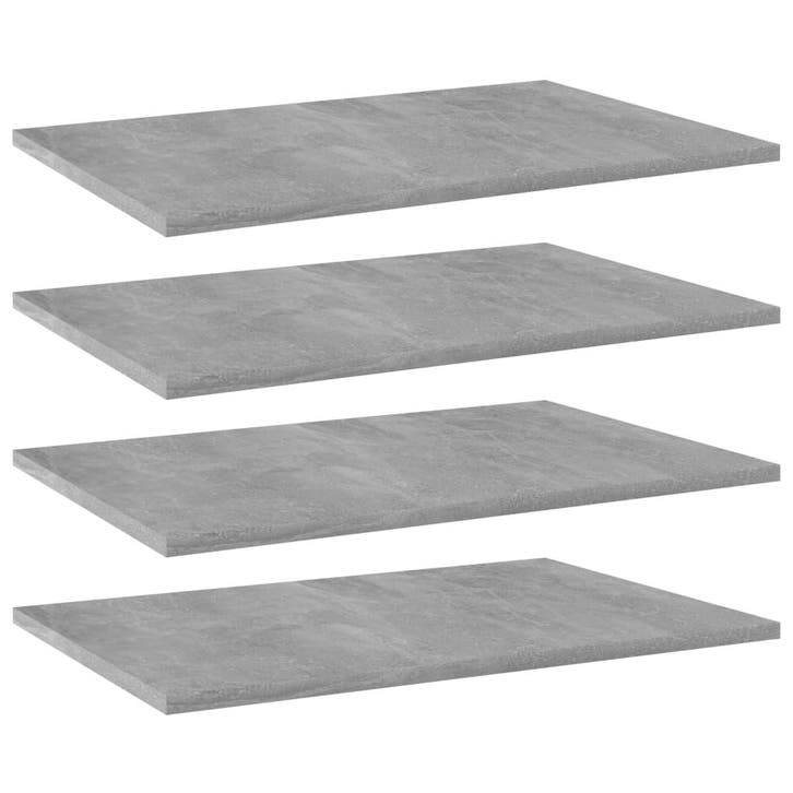 vidaXL Wandschappen 4 st 60x40x1,5 cm bewerkt hout, Huis en Inrichting, Woonaccessoires | Wandplanken en Boekenplanken, Nieuw
