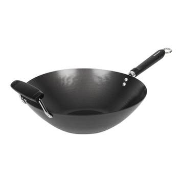 Wokpan | Carbonstaal (Antiaanbaklaag) | Div. Warmtebronnen, Verzenden