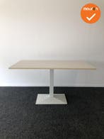 Vergadertafel - Rechthoekig - 140x80cm - Ahorn melamine - Me, Vergader- of Presentatieruimte, Ophalen of Verzenden, Gebruikt, Tafel