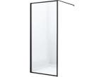 Veiling - Inloopdouche  120x200 Mat Zwart Profiel Helder Gla, Doe-het-zelf en Bouw, Sanitair, Nieuw